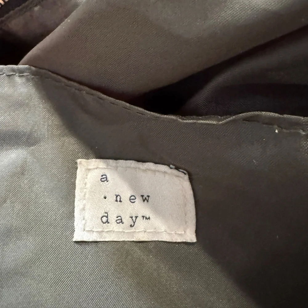 Olive Green Nylon Tote Bag backpack with Black Trim